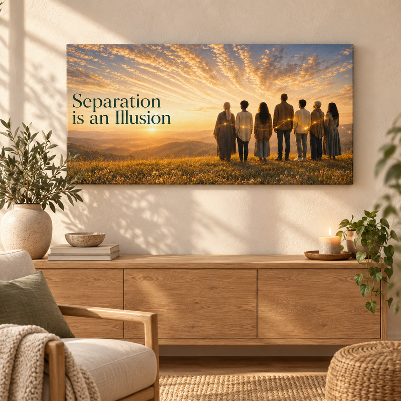 We Are One canvas wall art, oneness-inspired