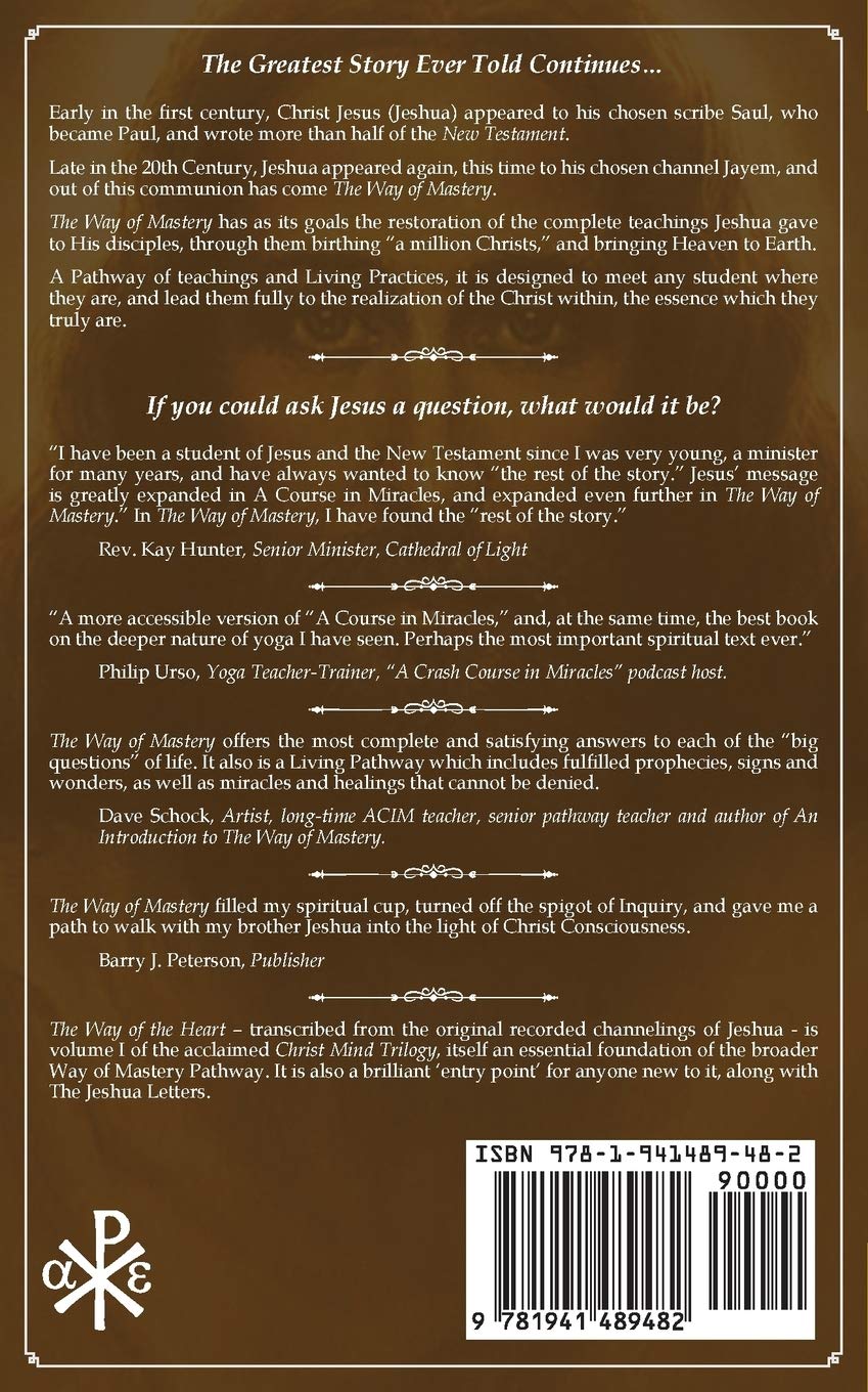 Pocket edition spiritual book back cover with summary text and barcode