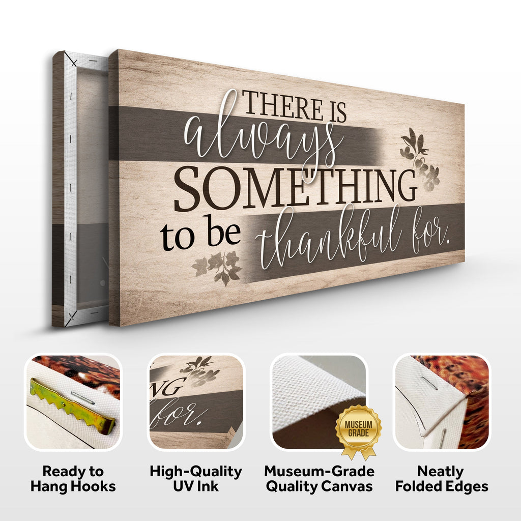 Framed landscape faith wall sign, beige wood grain with dark quote; ready-to-hang hardware shown.