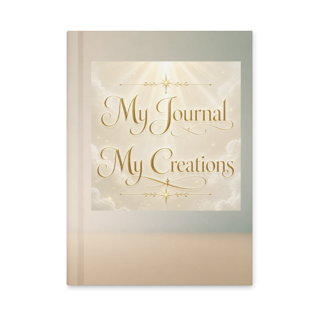 Matte hardcover spiritual reflection journal